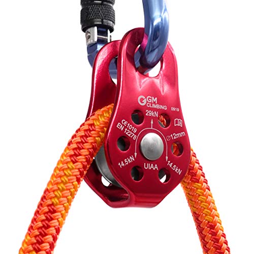 Gm Climbing Pack Of 2 29Kn Ce Uiaa Certified Micro Pulley Slack Tender For Hitch Tending #TOP4