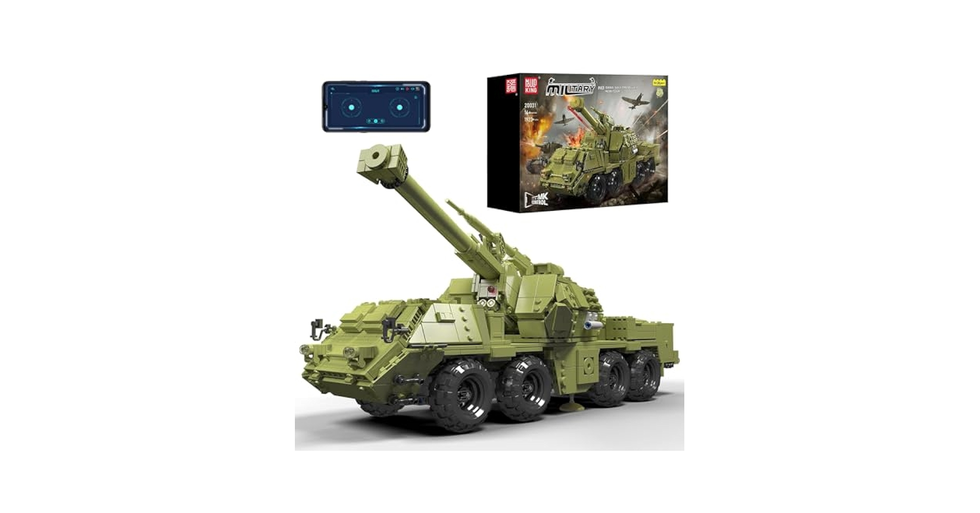 Amazon.co.jp: Mould King 20031 MOC技術戦車積み木キット、DANA