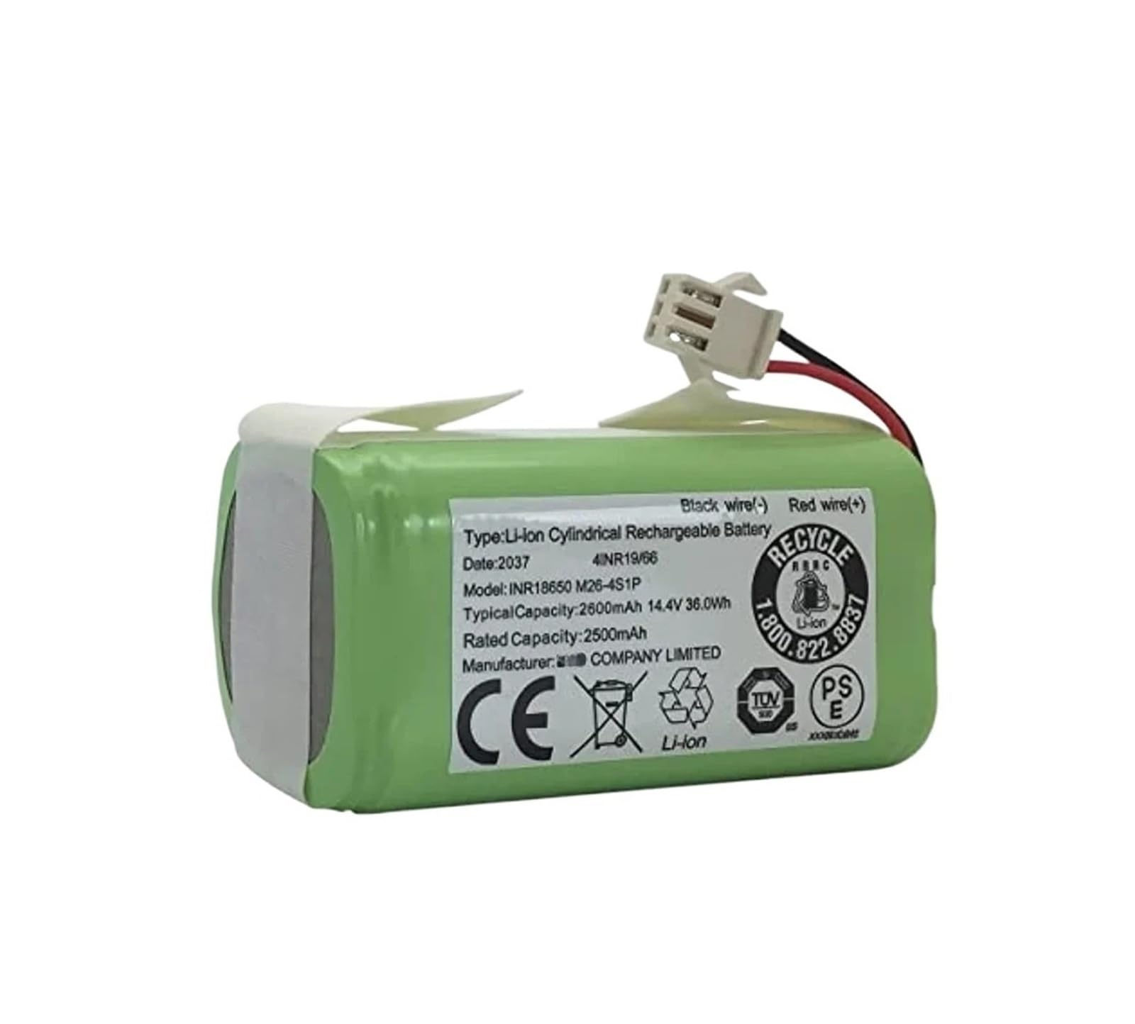 Batería Conga 990 recambio de 3500mAh para solucionar paradas en Tesvor X500 14.4V