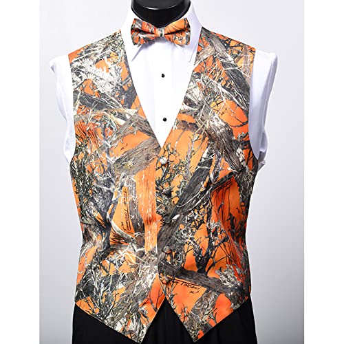 Camo Vests For Men Camouflage Formal Waistcoat Wedding Groom Casual Hunting #TOP2