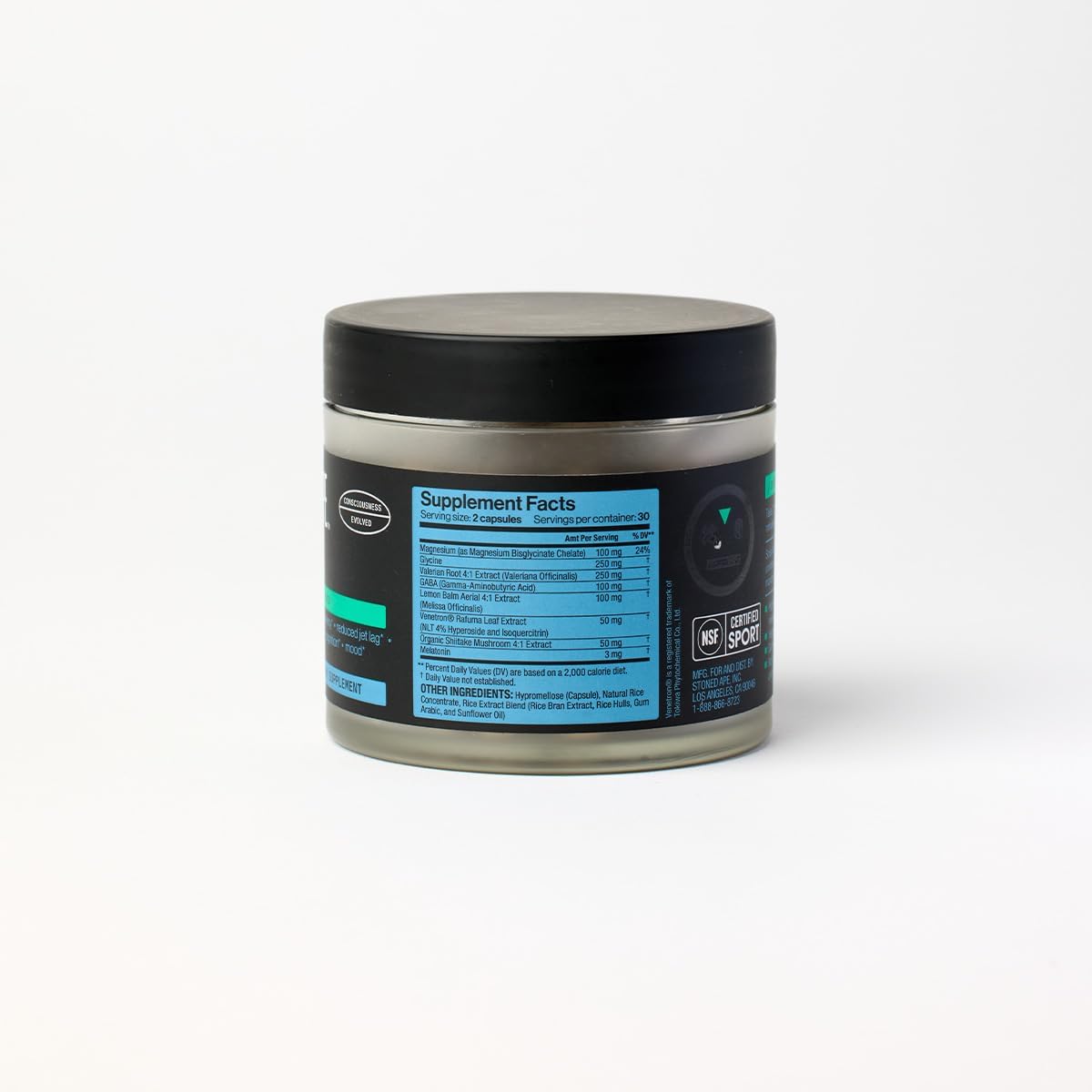 Stoned Ape Dream - Nootropic & Adaptogen Sleep Aid - Supports Sleep & Recovery - Venetron, Valerian Root, Melatonin, Mg, GABA, Lemon Balm, Shiitake - Keto, Paleo, Vegan - NSF Sport Certified - Image 4