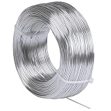 【Fácil de moldear】 El modelo de alambre es suave y flexible, fácil de doblar y moldear, no solo es lo suficientemente maleable para moldearlo y manipularlo, sino que una vez que tiene la forma que desea, es lo suficientemente rígido para mantener esa forma, puede durar muchos años