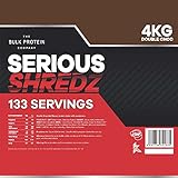 Serious Shredz 4kg – Diet Whey Protein Powder – Contains L-Carnitine L-Tartrate and Green Tea Extract – Supports Lean Muscle Growth, 133 Servings – The Bulk Protein Company (Double Chocolate) - Image 7