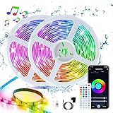 ✨【IP65 WASSERDICHT】: Der CILIENG LED Streifen 12m hat die Wasserdichtigkeitsklasse IP65 und ist für den Innen- und Außenbereich geeignet. Unsere wasserdichten LED Streifen eignen sich für TV, Garten, Weihnachten, Pool, Party, Theateraufführung, Innen- und Außendekoration usw. und sorgen für eine festliche Atmosphäre.