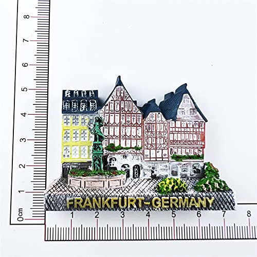 Imán decorativo de refrigerador Frankfurt Germany rectangular miniatura 5