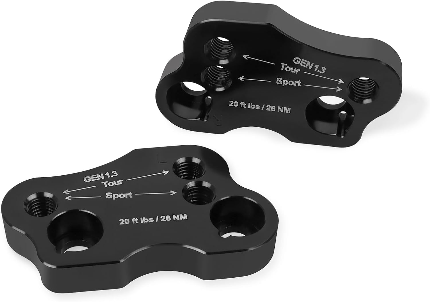 Handlebar Risers CNC Aluminum Replacement for Honda Goldwing 1800 GL1800 2018-2023 Black Handlebar Extension Adapters Clamp