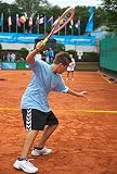 Speedminton® Easy Court Junior przenośne pole do gry Crossminton, czerwone, 19,2 x 19,0 x 4,0