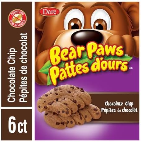 Dare Bear Paws Chocolate Chip Cookies, 240g/8.5oz