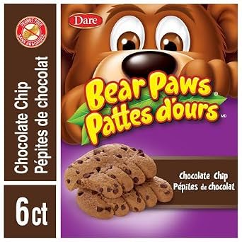 Dare Bear Paws Chocolate Chip Cookies, 240g/8.5oz