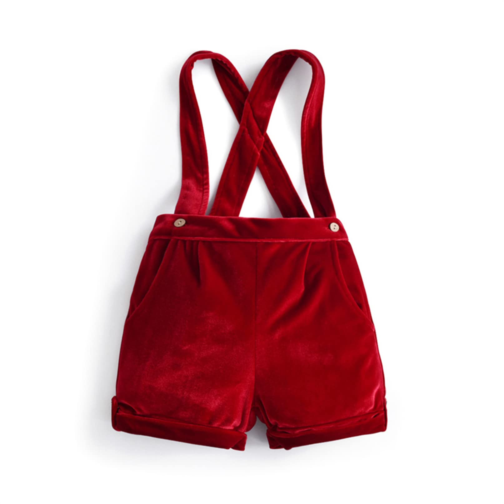 TiaoBug Bambino Neonato Completini e Coordinati Tuta da Gentleman Battesimo Abiti Bimbo Nozze Cerimonia Abbigliamento Set con Camicia + Pantaloncini in Velluto + Berretti
