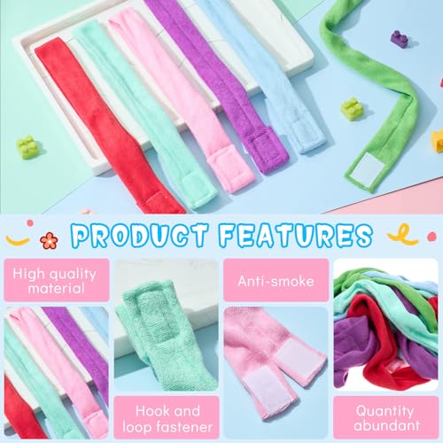 Image of Henoyso 12 Pack Sensory Chew Necklaces Kids Soft Terry Cloth Oral Motor Teething Toys for Boys Girls, Reusable Chewy Jewelry for Focusing & Calming(Solid Style,Fresh Color)