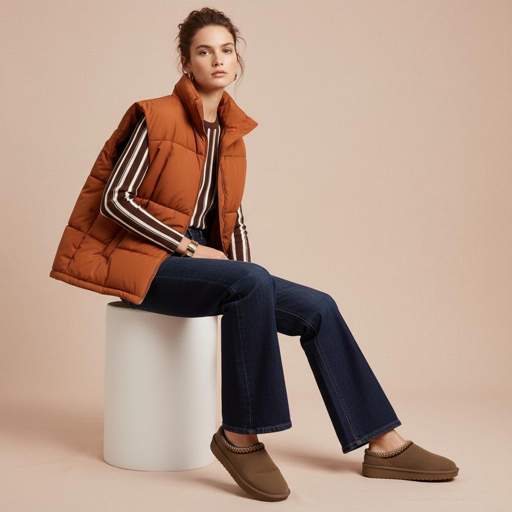 CUSHIONAIRE Keto Womens Slippers Slip-On Suede Mule Slipper - Cozy & Stylish, Memory Foam & Faux Fur Lining, Wide Widths Available - Image 6