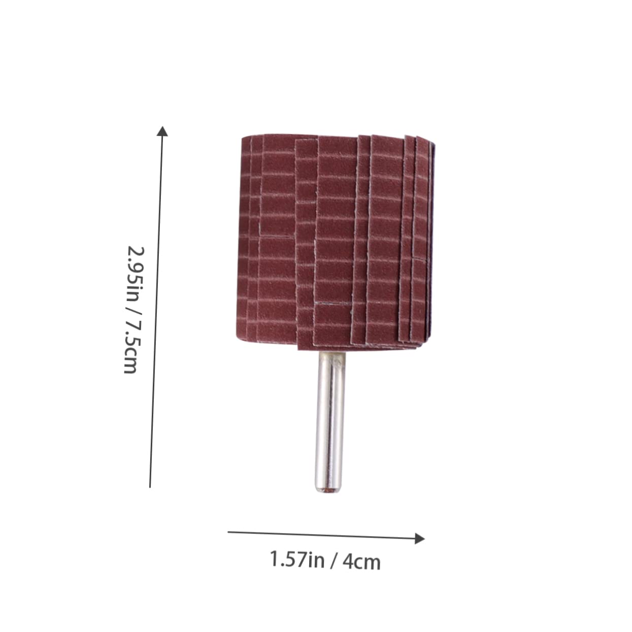 PRETYZOOM 4pcs Tool Grinding Sanding Wheel for Drill Grinder Cone Shape Abrasive Sandpaper Sanding Mops Woodworking Head Wheels Polishing Abrasive Wheel Brown Emery Cloth