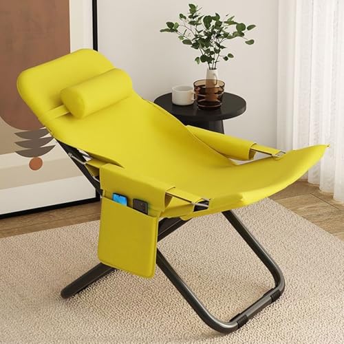 Tumbona ligera para exteriores con reposacabezas y bolsillos laterales, perfecta para camping, playa, piscina, relajación y lectura, comodidad portátil y comodidad