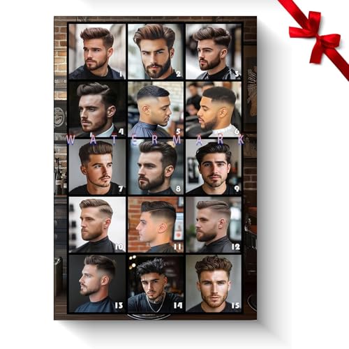 Barber Poster - Barber Shop Men's Hairstyles Poster - Large