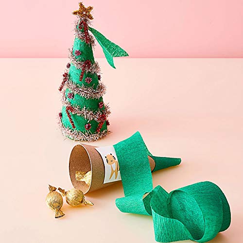 Image of 8 Rolls Green Crepe Paper Streamers, Wedding Birthday Baby Shower Christmas Party Decoration, St Patrict's Day Rainbow DIY Supplies, Living Room Bedroom Decor
