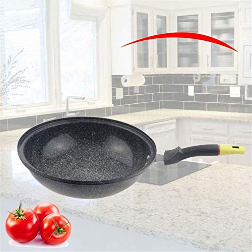 Wok antiadherente acero inoxidable con tapa 32 cm miniatura 4