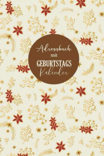 Adressbuch mit Geburtstagskalender: Telefonbuch mit Register a5 | Adressbuchlein, Organizer mit A-Z Register (Adressen, Telefonnummern, Mailadressen, Geburtstagen von Bekannten und Freunden)