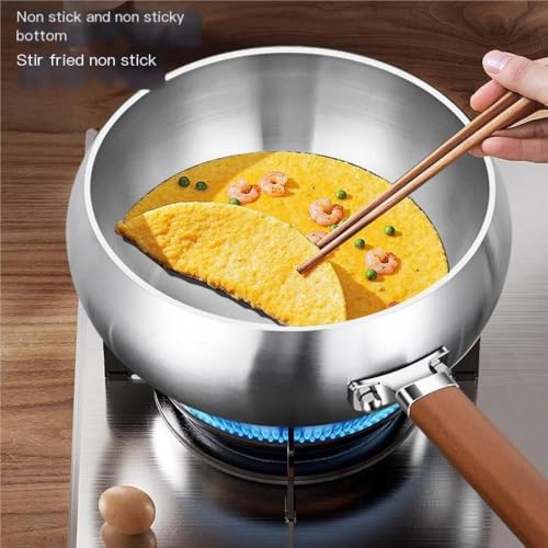 Wok profundo de acero inoxidable 316 - 20 cm miniatura 2