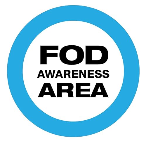 FOD Awareness Area Type A - Floor Sign 12" x