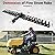 LTSEAME 55" Durable Tow Behind Landscape Rake Tractors Rake Fits 2" Receiver for Lawn Tractors or ATV/UTV?Black