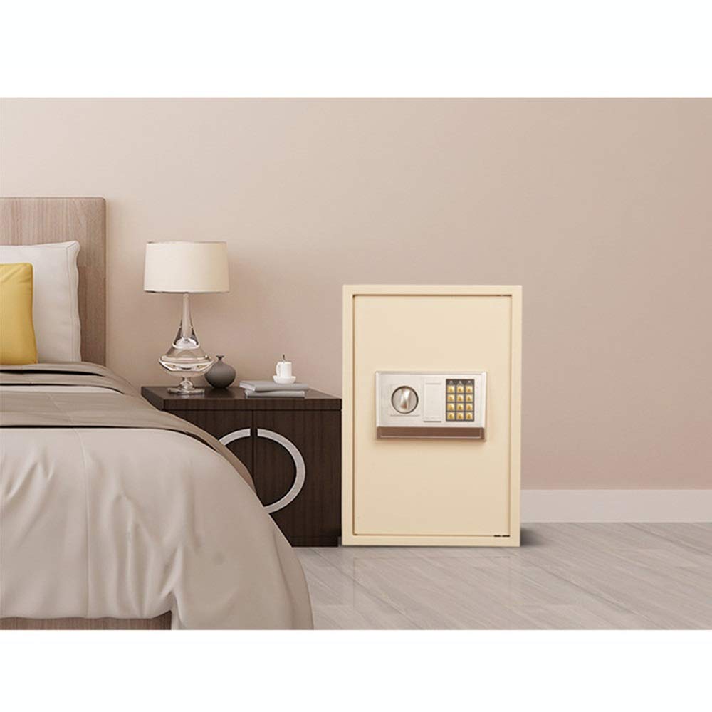 Caja de Seguridad Certificada para Oficina, Caja de Seguridad Digital con Teclado Electrónico, Caja de Almacenamiento Deo para Guardarropa/Gold/One Size