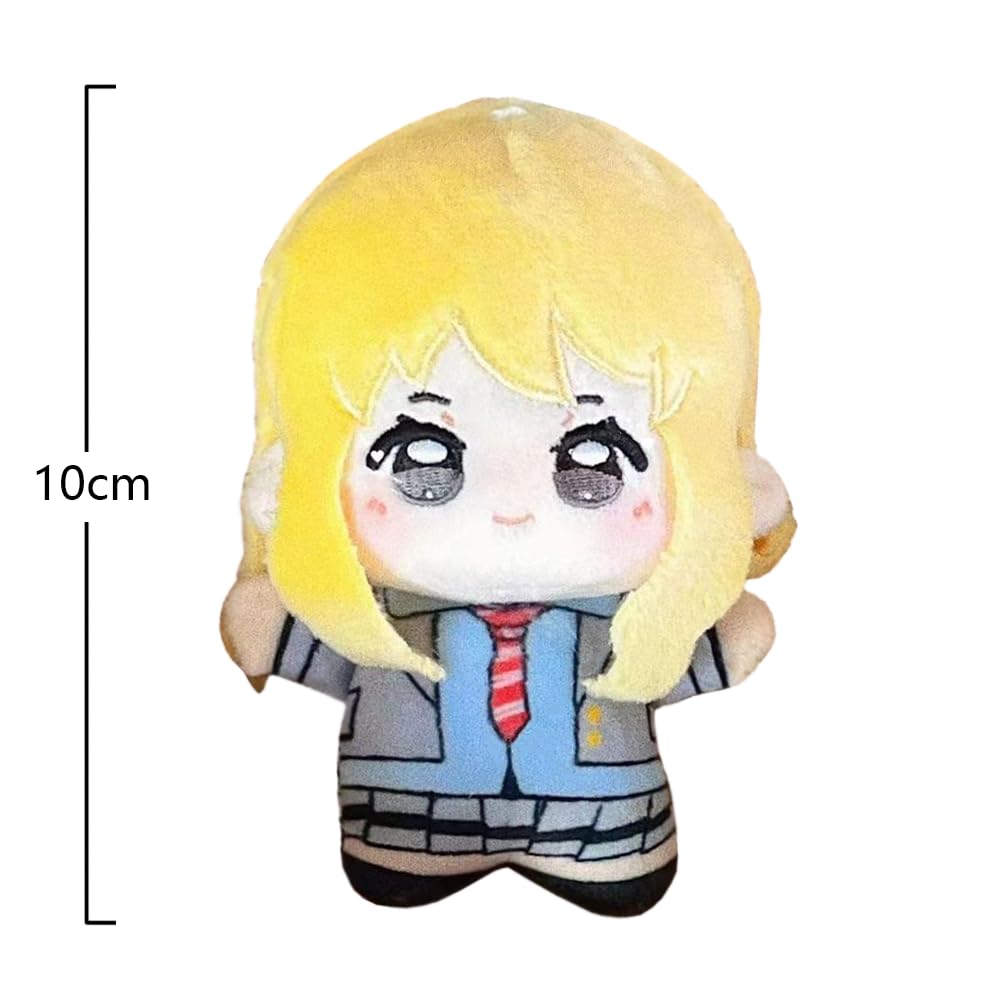 Miyazono Kaori - Figura de peluche de anime Arima Kousei de dibujos animados suave de polipropileno de peluche de algodón con colgante de almohada para mochila, accesorios, regalos, 2 unidades