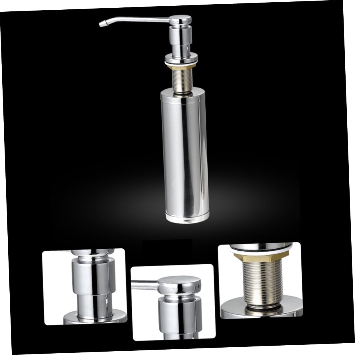 DOITOOL Kitchen Sink Soap Dispenser Sink Soap Dispenser Pump Bottles Kitchen Pump Bottle Soap Pump Bottle Stainless Steel