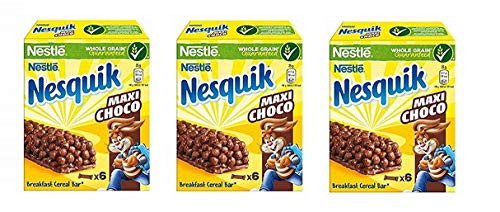 3x Nesquik Maxi Choco Schokoladensnack Schokoriegel 150 gr