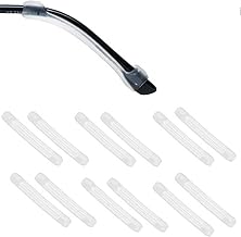 Premium Ultra Soft Anti Slip Glasses Accessories - Silicone Glasses Ear Grips, 6 Pair Temple Tips Sleeve Retainer for Eyewear