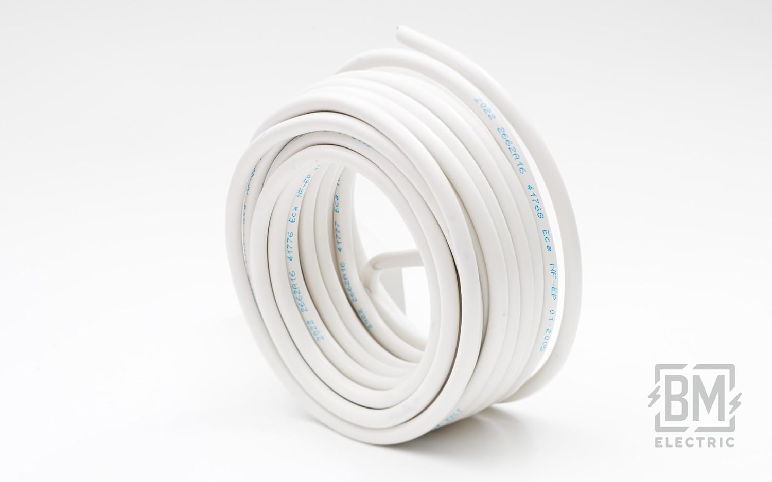 Elpar Câble d'alimentation NYM-J haute performance 3 x 1,5 mm², blanc, robuste, flexible, certifié de sécurité, économe en énergie, longue durée de vie (15 m) pour appareils ménagers et installations