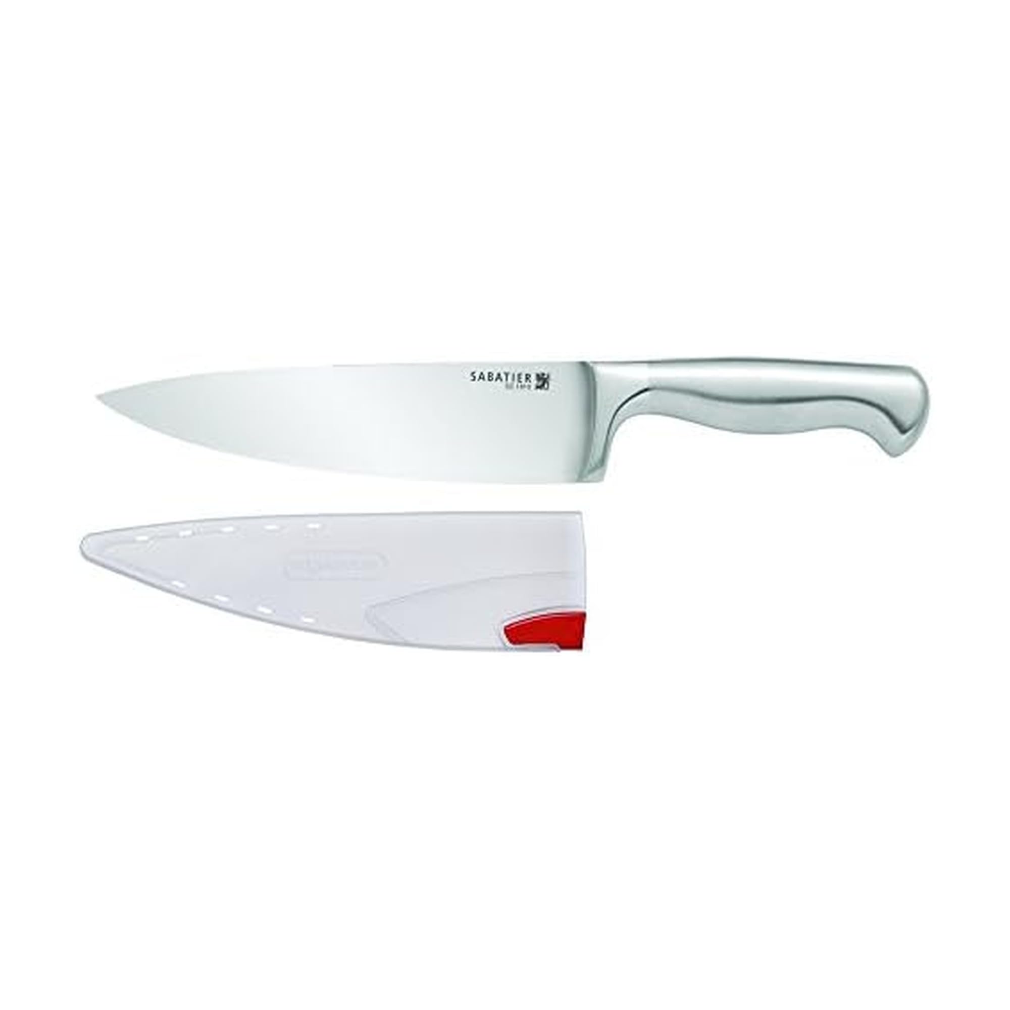 Forged Stainless Steel Slicing Knife with Edgekeeper Self-Sharpening Blade Cover, High-Carbon Stainless Steel Kitchen Knife, Razor-Sharp Knife to Cut Fruit, Vegetables and more, 8-Inch