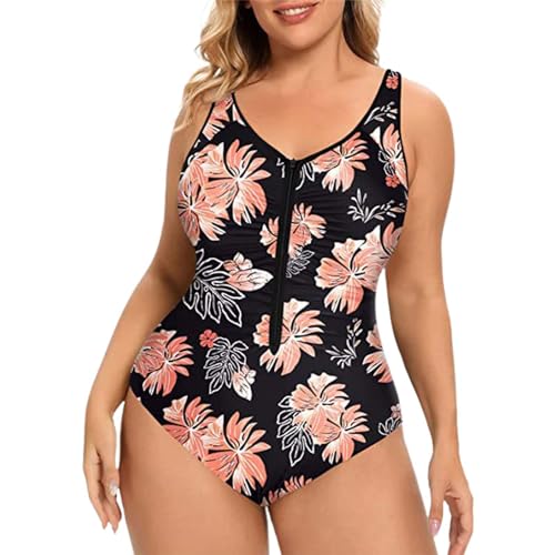 Bikini 44 D gainant : maillot de bain ventre plat zippé rose M