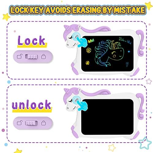CHEERFUN Unicorn Gifts for Girls Kids Toys - 10 Inch LCD Doodle Writing Board Drawing Tablet Girls Toys Age for 3 4 5 6 + Year Olds, Christmas Eve Box Stocking Fillers Kids Toddler Girls Presents
