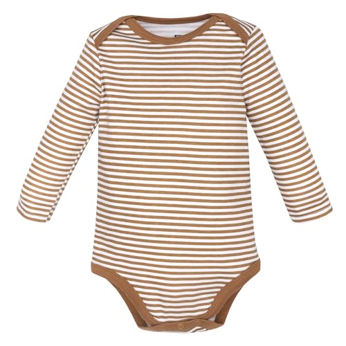 Image of Hudson Baby baby-boys Cotton Long-sleeve Bodysuits 5-pack