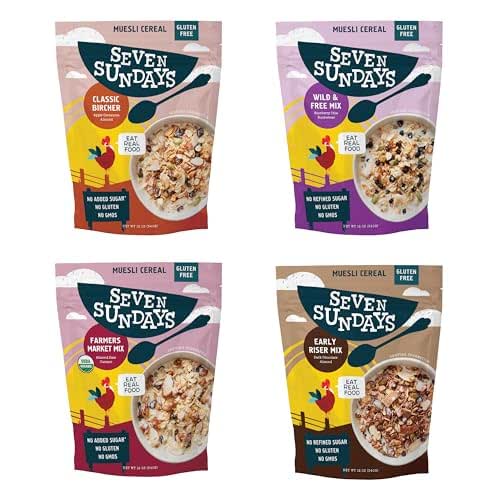 Seven Sundays Muesli Cereal Variety Pack - 4 Count, 12