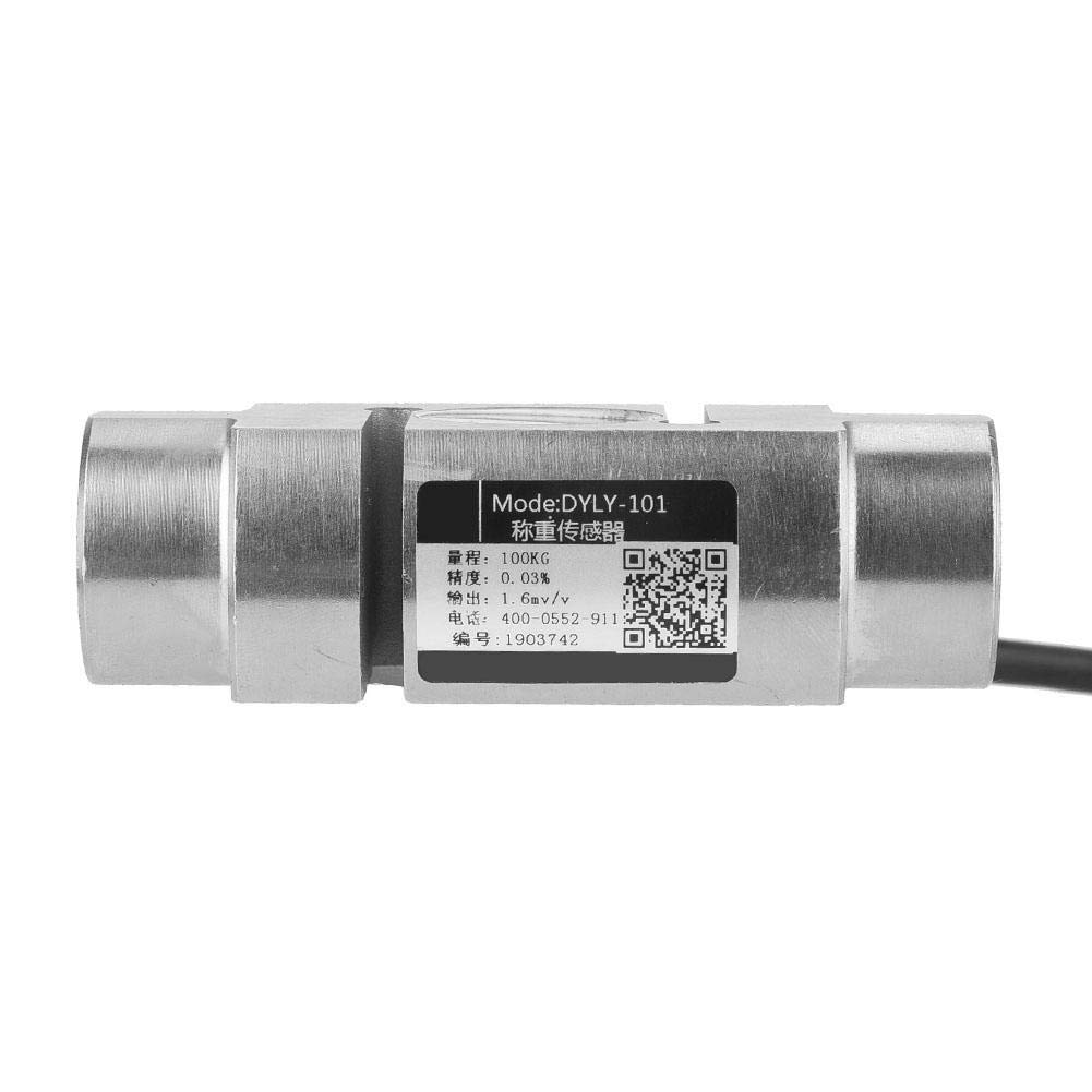 0~100 kg Wägezelle, YZC-526 Zugsensor aus legiertem Stahl/S-Typ Zugdruck-Wägezellen-Wägesensor für Materialprüfmaschinen, Trichterwaagen