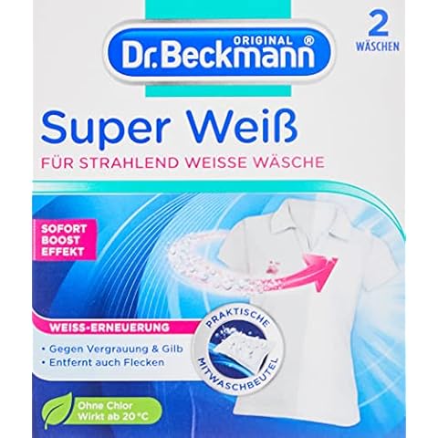 Dr. Beckmann Super WeiÃŸ + Fleckentferner 2 x 40 g Cover