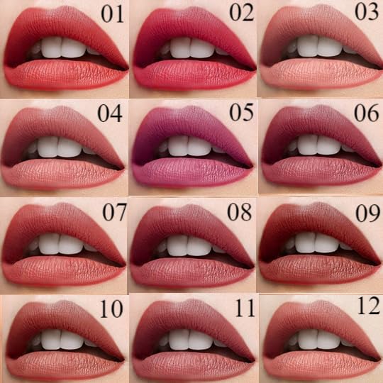 Miniatura 3 de Plum Red - Juego de lápiz labial mate y delineador de labios para mujer, DNM con diseño de doble punta y delineador de labios en uno, juego de