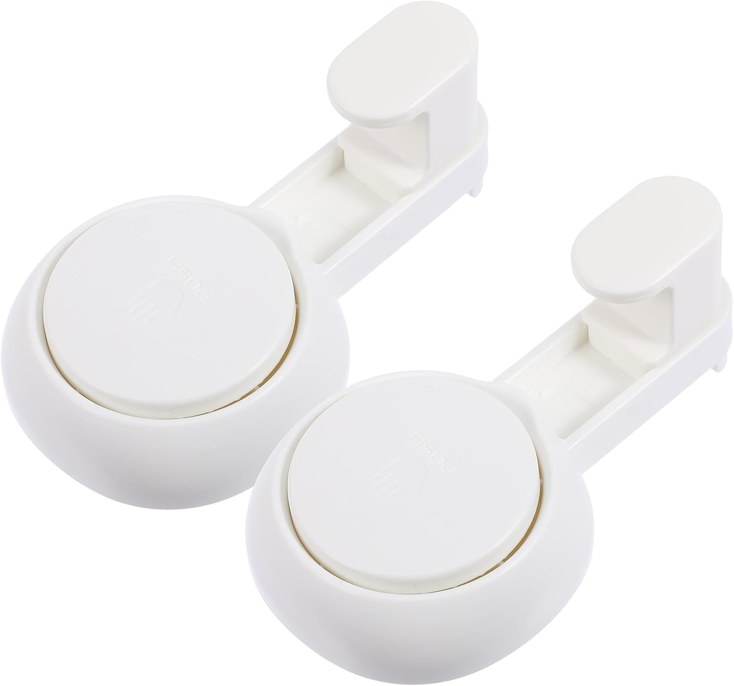 Toyvian Suction Cup Hooks 2Pcs ABS Reusable No Glue No Screws Utility