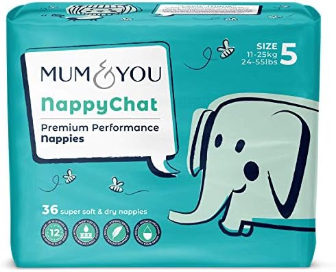 Mum & You Eco Friendly Baby Nappies Size 4 (8-14kg / 18-30lbs) | 1 Pack of 38 Premium Nappies | Super Soft, Up to 12h of Dryness | Breathable & Super Absorbant with Extra Leak Protection