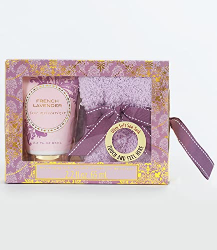 Cozy Sock and Lotion Gift-Boxed Sets French Lavender