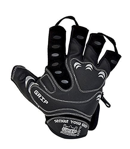 Weight Lifting Gloves 2017 Tips Protect Your Hands & Improve Your Grip Best Body Building Fitness Exercise Accessories (Black, Medium 7 5/8