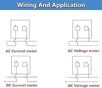 Vista 5 de Fielect 91L4 0-250V Medidor de voltaje del panel analógico Voltaje Medidor 2,5% Margen de error
