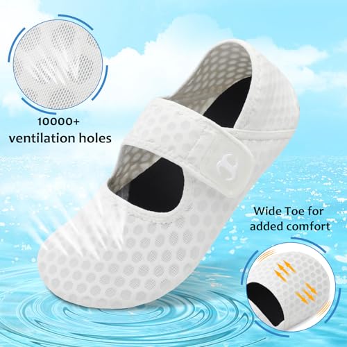 Image of Water Shoes for Women Men Barefoot Beach Swim Aqua Socks Summer Wide Slides Sandals Quick Dry Pool River Sea Sock Shoes