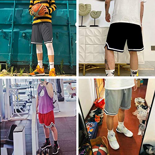 Hawiton Short esportivo masculino de secagem rápida para basquete com bolsos roupa esportiva para co