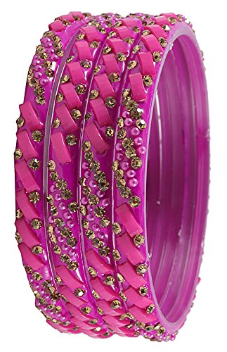 Image of NMII Multicolour Glass Kada Set For Women and Girls with Sleek Finish & Abstract Design | Glass Bangles For Women | Kada For Girls Daily /Party /Office | Fashion Jewellery