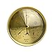 Produktbild OUNONA Przision Aneroid-Barometer Wetterstation 3in 1Barometer Thermometer Hygrometer f¨¹r Innen- und Aueneinsatz mit Edelstahl Rahmen (Gelb) Goldfarben