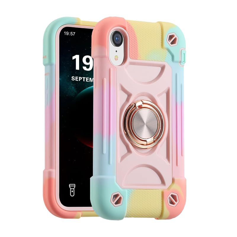 Coque iPhone XR renforcée militaire rose antichoc pour fille active