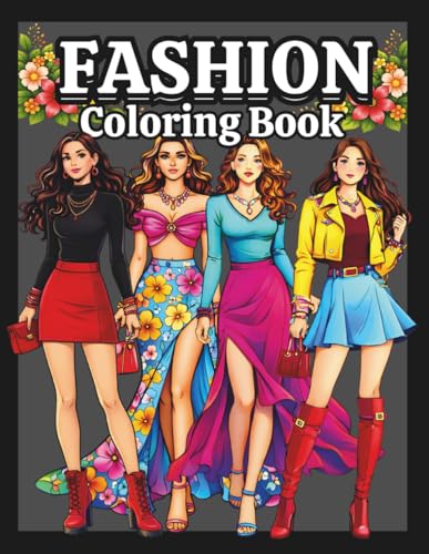 Image of Fashion Coloring Book: Aesthetic and Stylish Fashion Illustration Designs for Adult Women and Teen Girls, Including Dresses, Modern and Vintage ... (Aesthetic Fashion Coloring Escape Series)